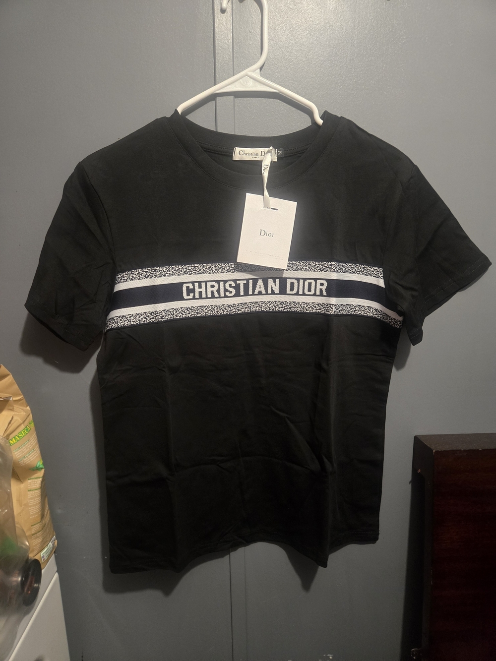 Dior Women Black Logo Tee